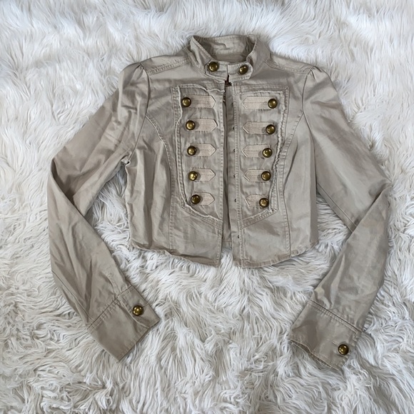 🍧[ Decree ] Beige Military Inspired Jacket - Picture 5 of 8